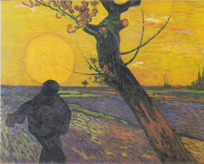 El sembrador al atardecer - Vincent van Gogh