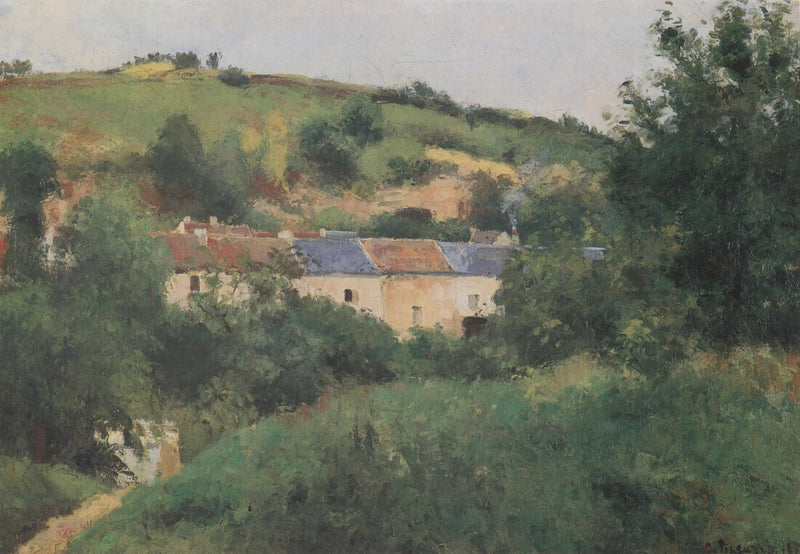 El Sendero del pueblo - Camille Pissarro