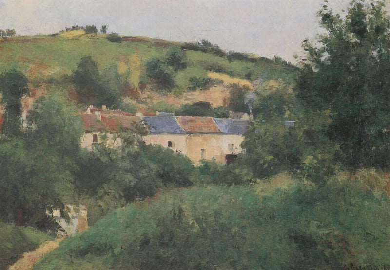 El Sendero del pueblo - Camille Pissarro