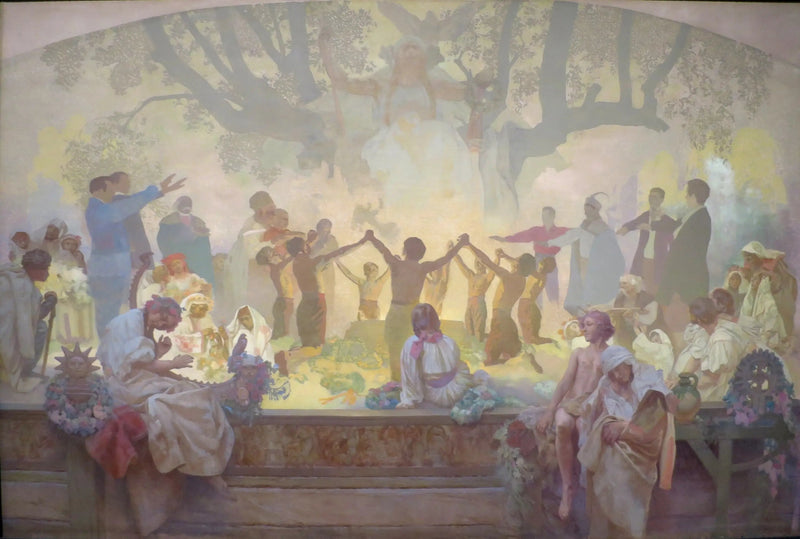 El Juramento de Omladina - Alphonse Mucha