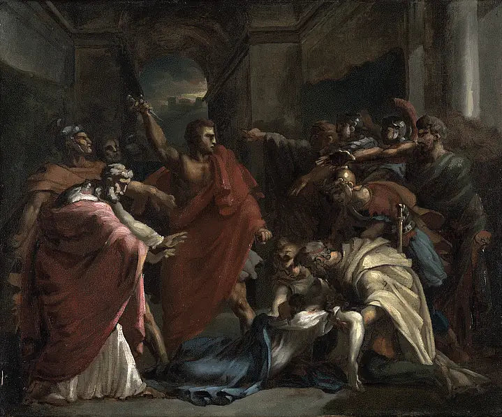 El juramento de Bruto tras la muerte de Lucrecia - Théodore Géricault