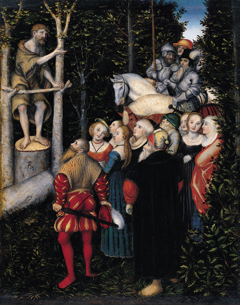 El sermón de san Juan Bautista - Lucas Cranach el Viejo