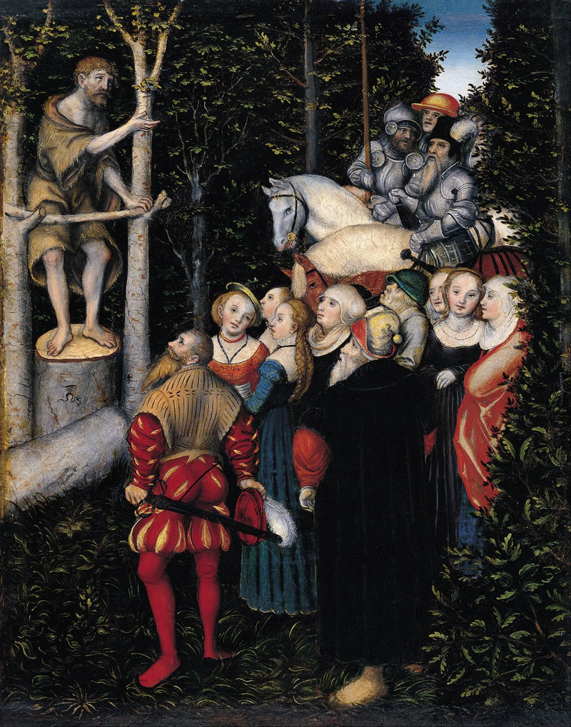 El sermón de san Juan Bautista - Lucas Cranach el Viejo