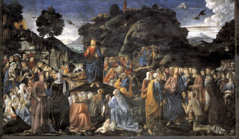 El sermón en la montaña - Cosimo Rosselli
