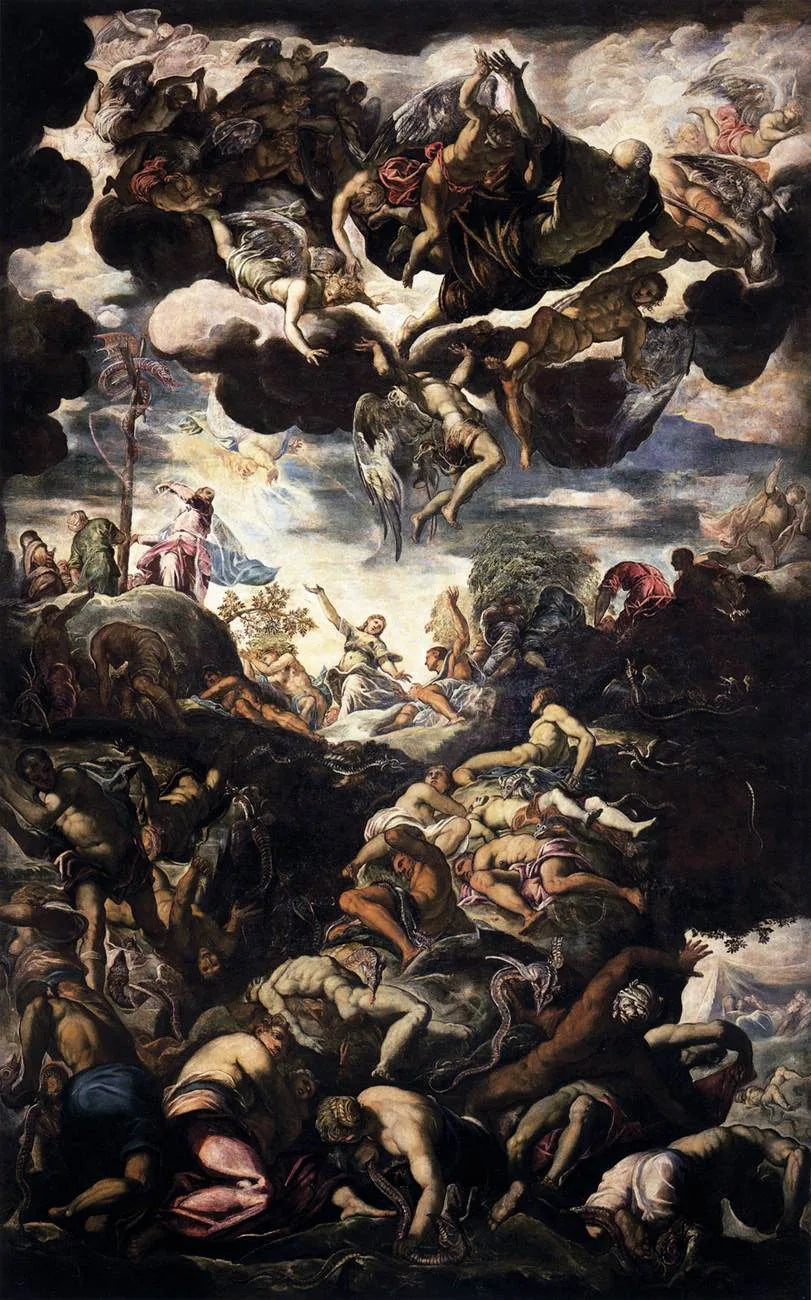 La Serpiente de bronce - Jacopo Tintoretto