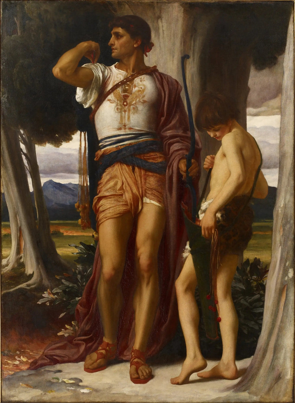 Le signe de Jonathan à David - Frederic Leighton image 1 copie de tableau peinte à la main