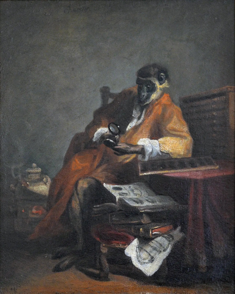 El Mono anticuario - Jean Simeón Chardin