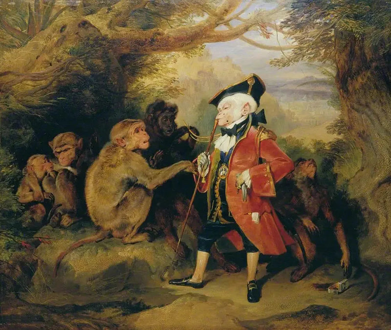 El mono viajero - Edwin Henry Landseer