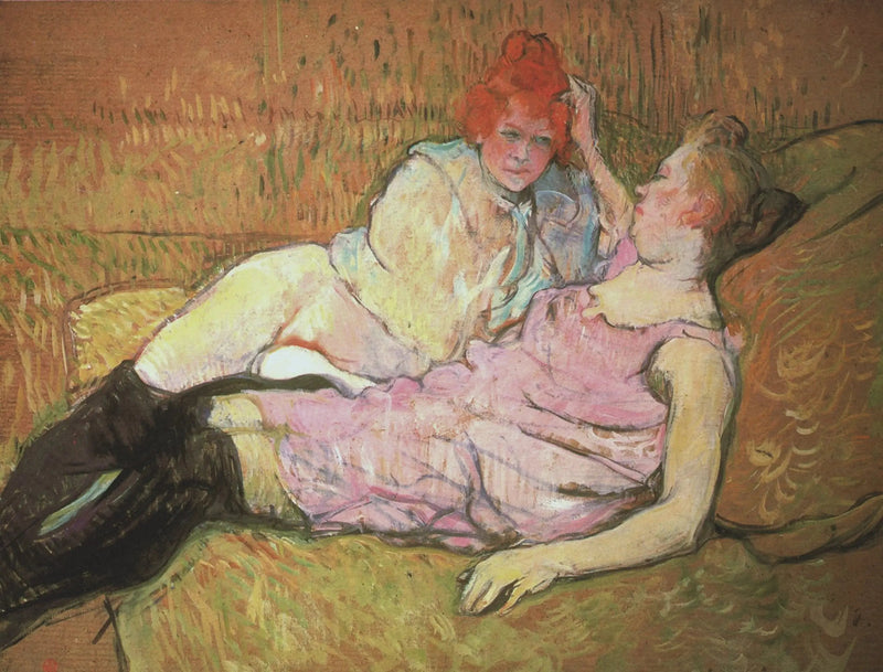 El Sofá - Henri de Toulouse-Lautrec