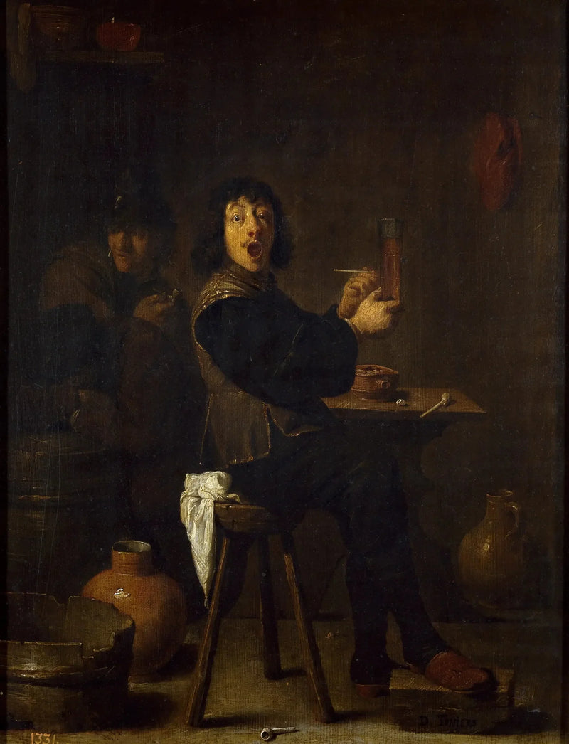 El soldado alegre - David Teniers el Joven
