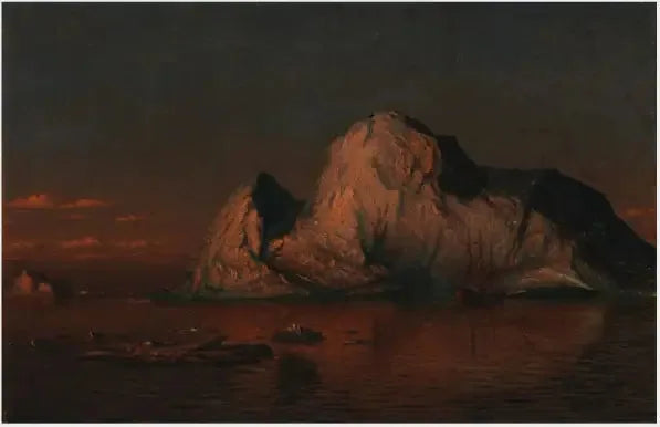 El sol de medianoche en el estrecho de Melville, paso del Noroeste - William Bradford