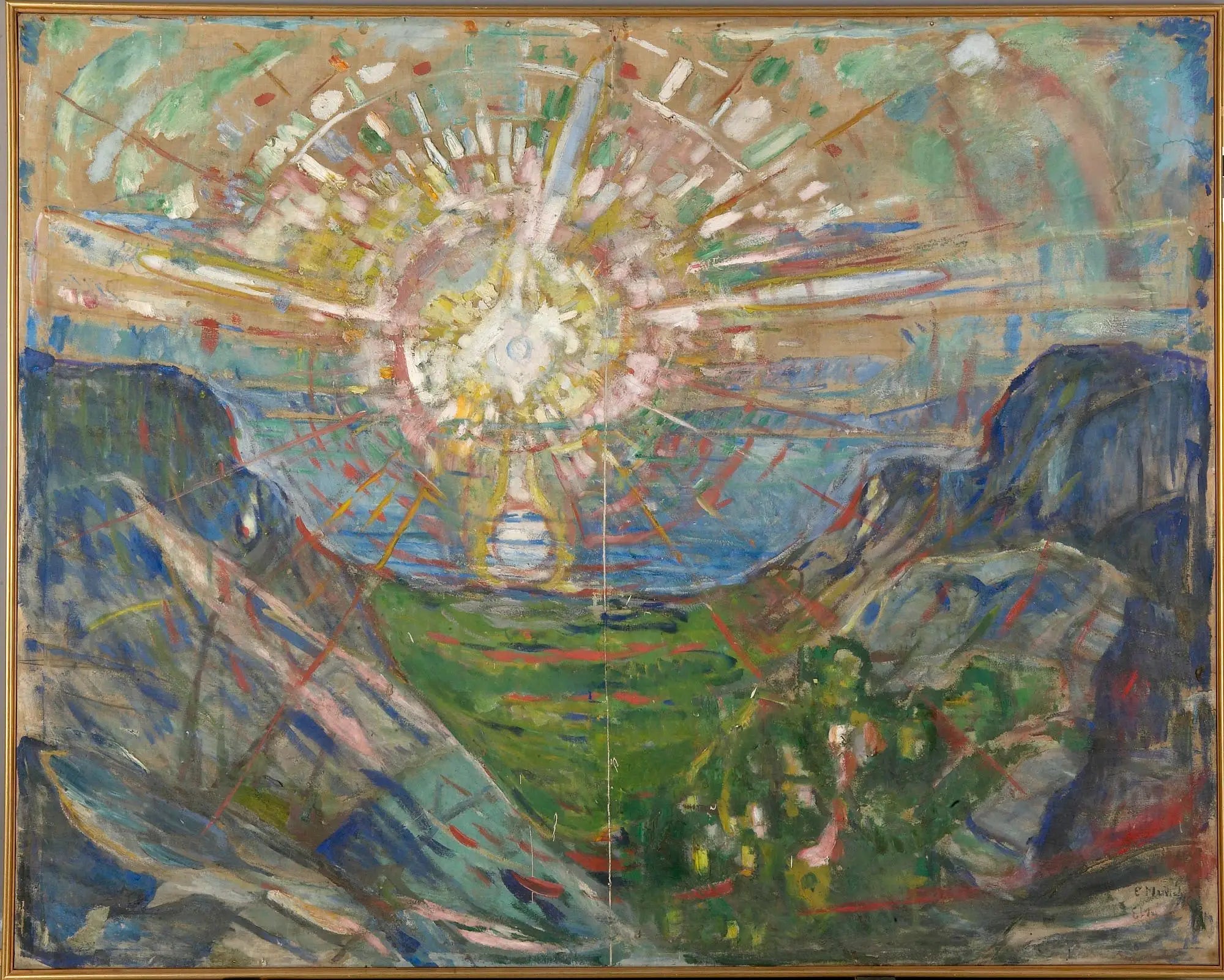 Le Soleil - Edvard Munch image 1 copie de tableau peinte à la main
