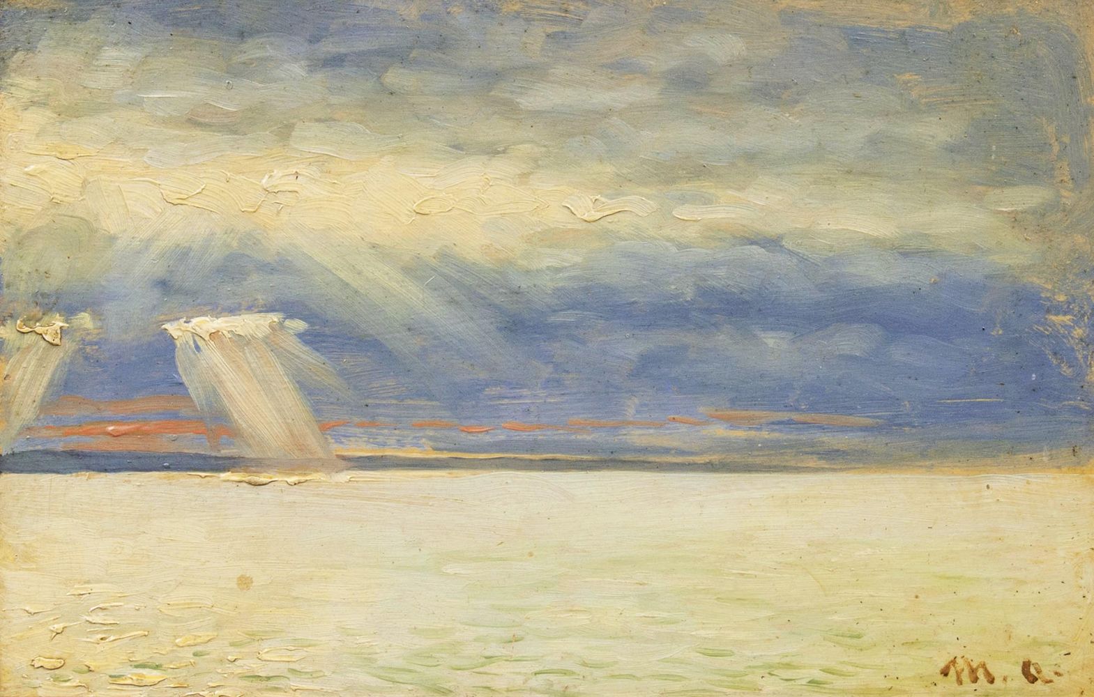Le soleil perce les nuages. - Michael Peter Ancher image 1 reproduction réalisée par Alpha Reproduction
