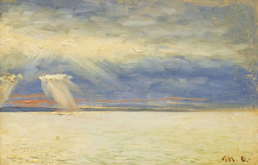 El sol se abre paso entre las nubes. - Michael Peter Ancher