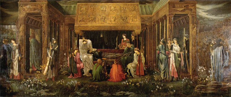 El sueño de Arturo en Avalon - Edward Burne-Jones