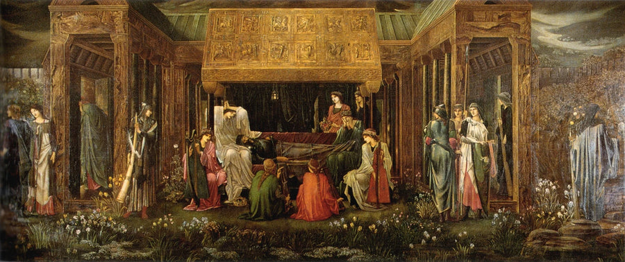 El sueño de Arturo en Avalon - Edward Burne-Jones
