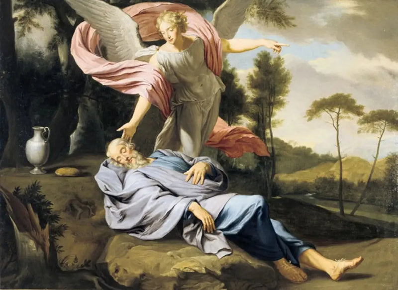 El sueño de Elías - Louis Jean François Lagrenée