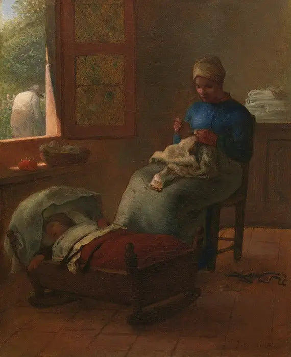 El sueño del bebé - Jean-François Millet