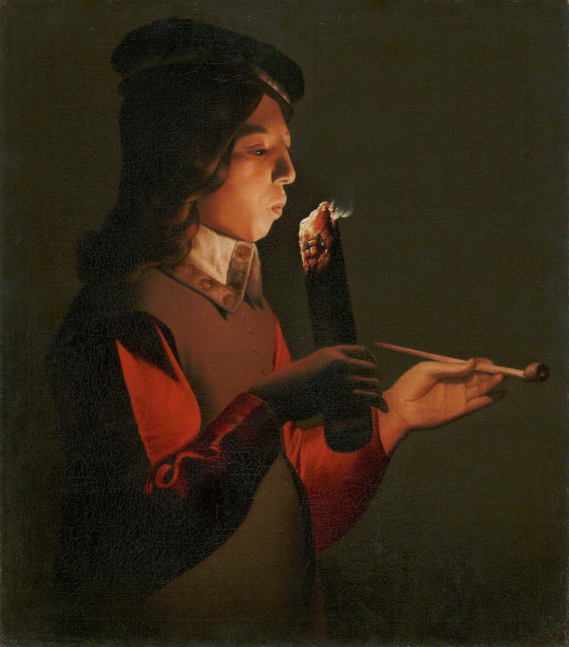 El Soplatador con pipa - Georges de La Tour