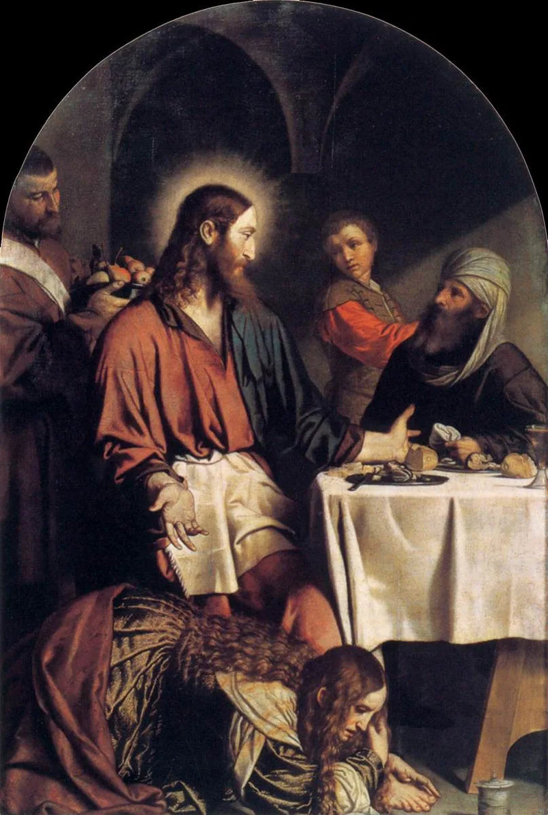 La cena en casa de Simón el fariseo - Alessandro Bonvicino