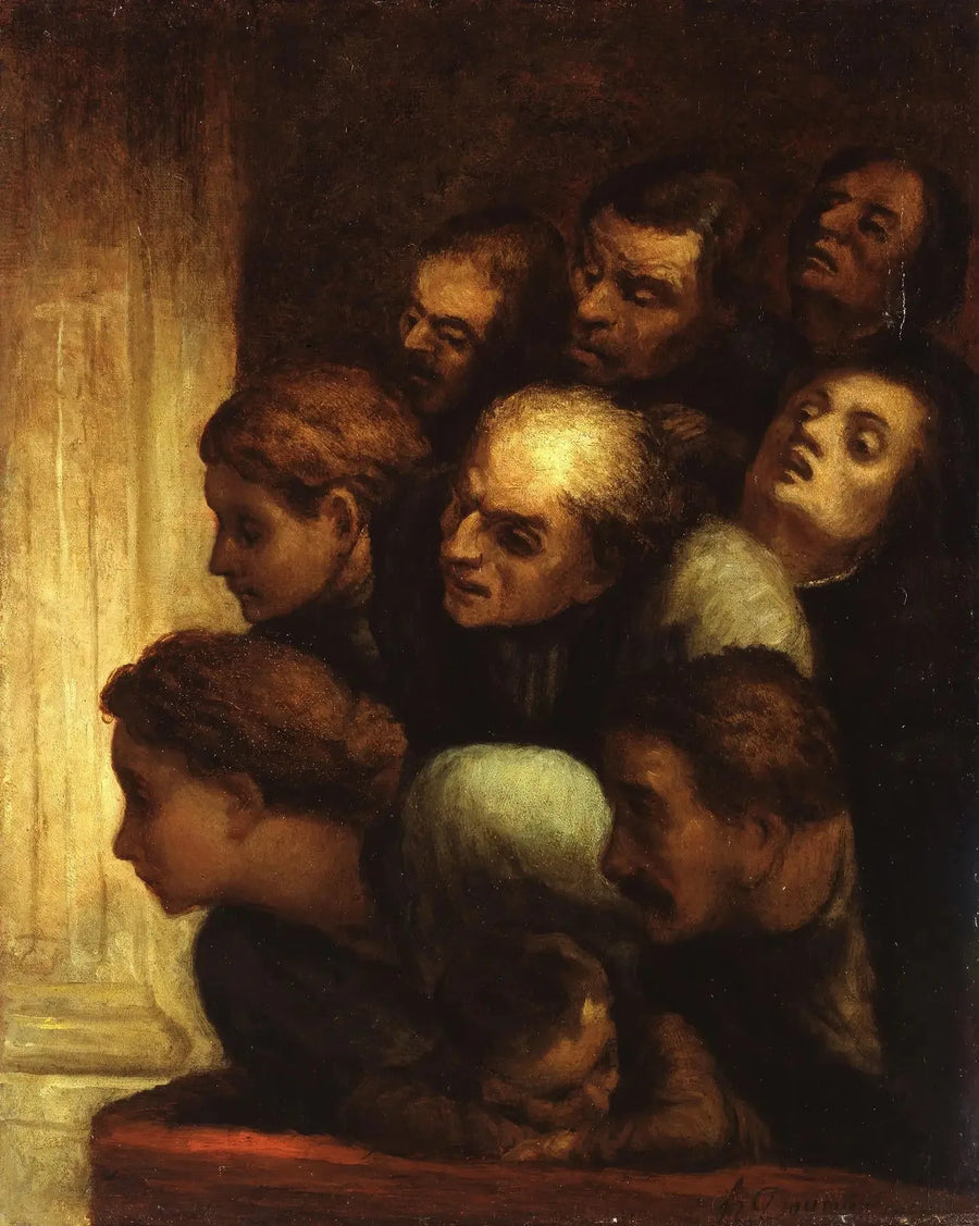 El espectáculo gratuito - Honoré Daumier