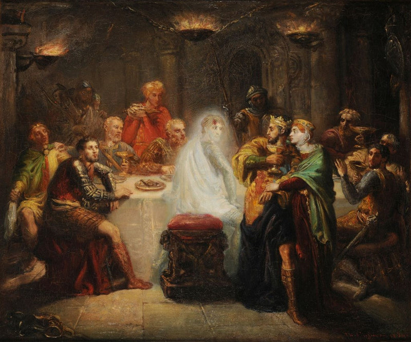 El espectro de Banquo - Théodore Chassériau