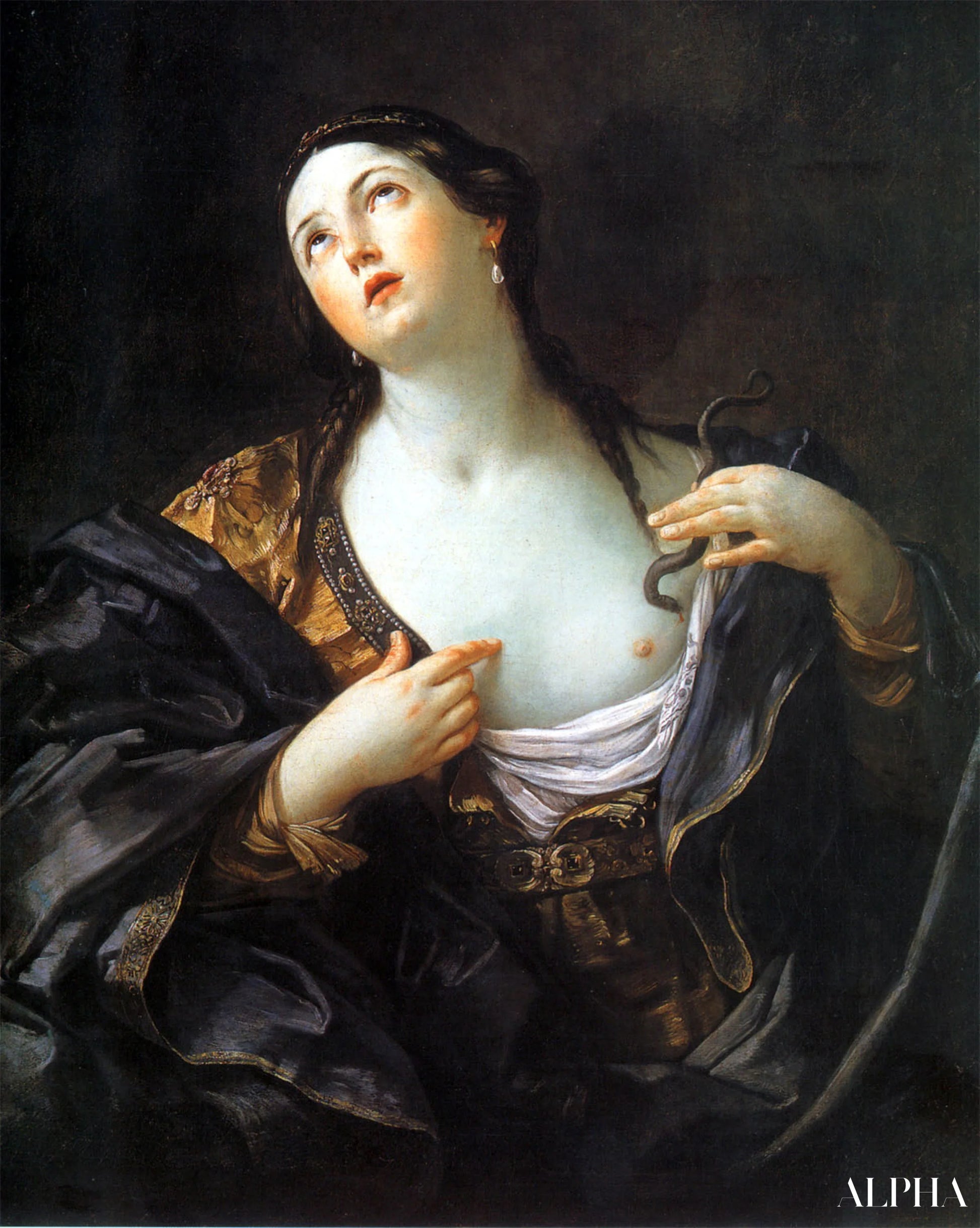 Le suicide de Cléopâtre - Guido Reni Reproductions de tableaux à la peinture à l’huile
