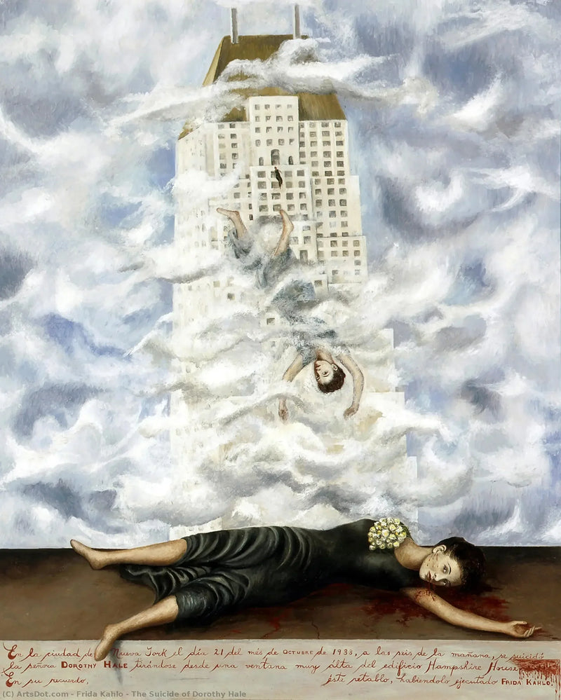 El suicidio de Dorothy Hale - Frida Kahlo