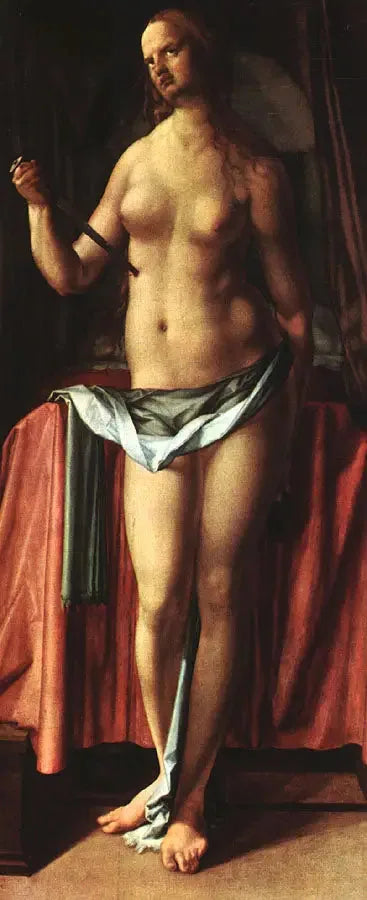 El suicidio de Lucrecia - Albrecht Dürer