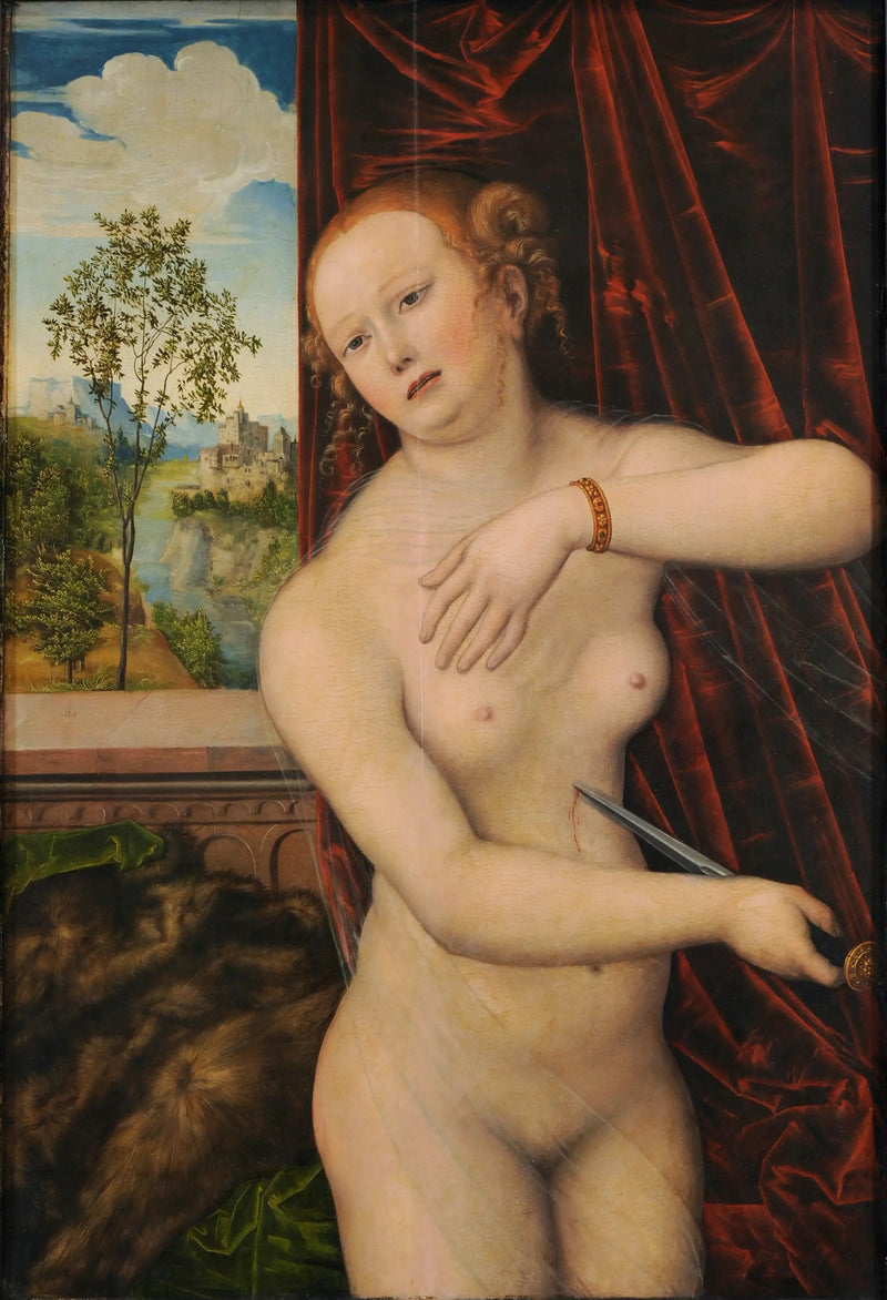 El suicidio de Lucrecia - Lucas Cranach el Viejo