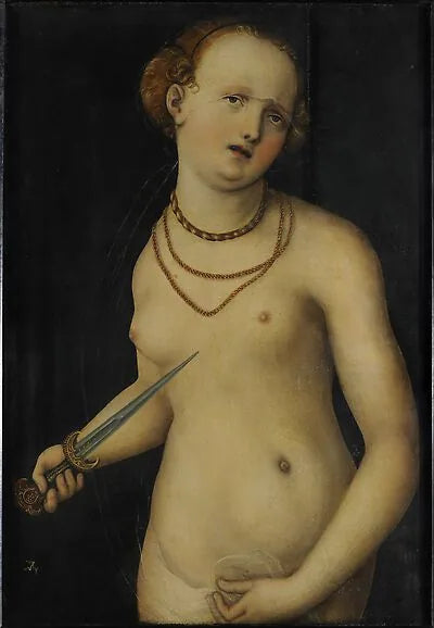 El suicidio de Lucrecia - Lucas Cranach el Viejo