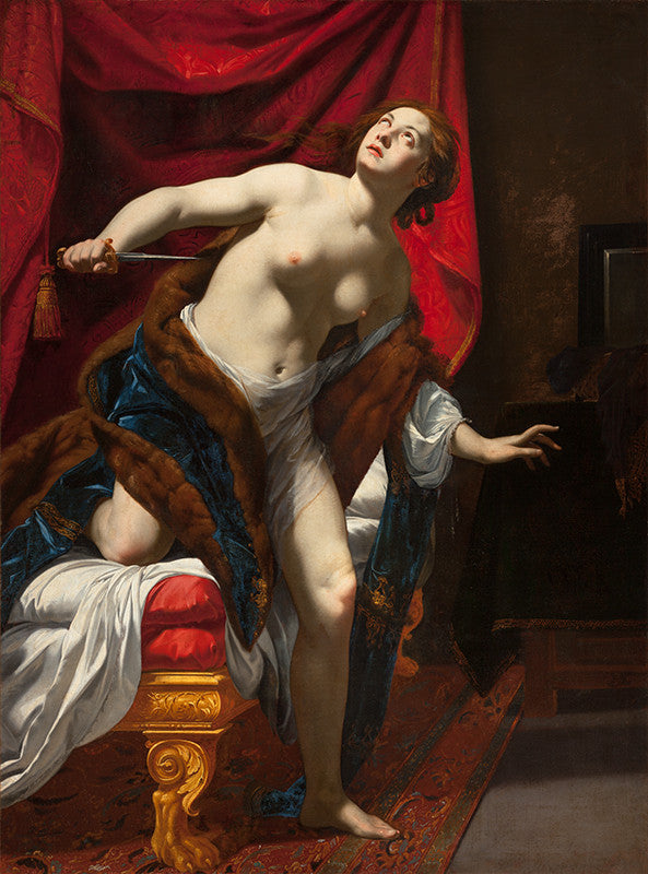 El suicidio de Lucrecia - Simon Vouet
