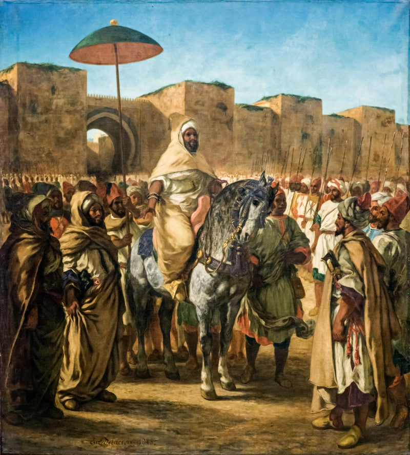 El Sultán de Marruecos - Eugène Delacroix