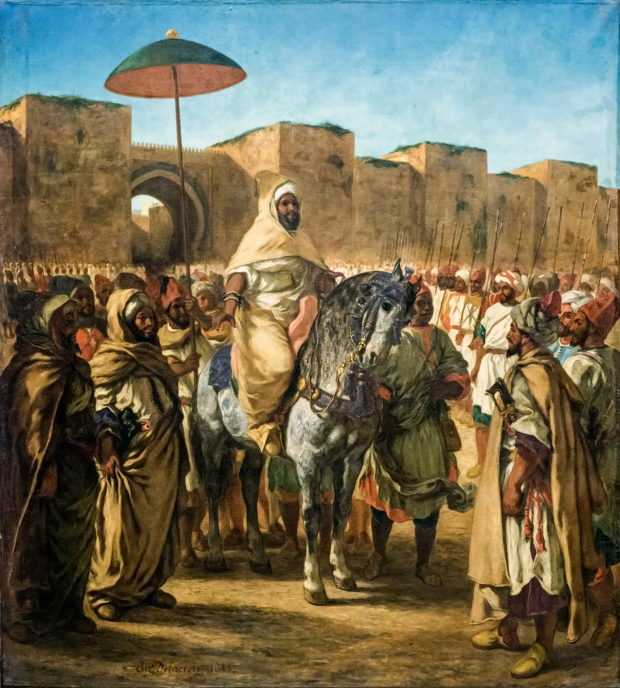 El Sultán de Marruecos - Eugène Delacroix