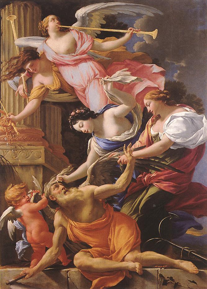El tiempo vencido por el amor, la esperanza y la fama - Simon Vouet