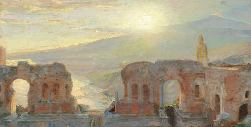 El teatro antiguo de Taormina. - Peder Severin Krøyer