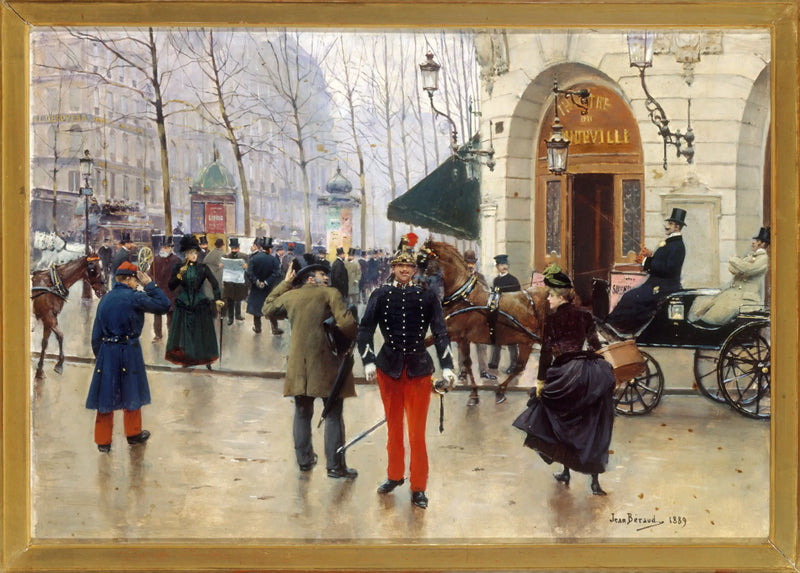 El teatro del Vaudeville - Jean Béraud