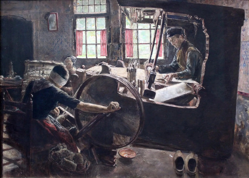 El tejedor - Max Liebermann