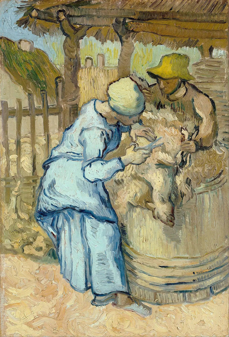 El Esquilador de Ovejas (según Millet) - Vincent van Gogh