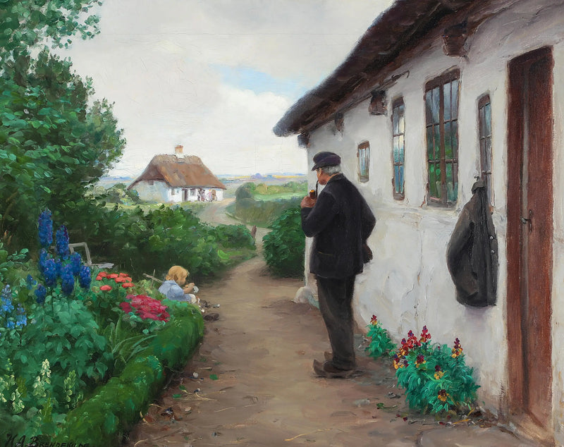 El trabajador de la carretera Chr. Larsen de Jyllinge. - H. A. Brendekilde