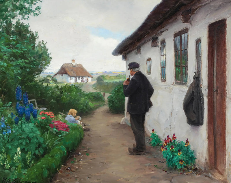 El trabajador de la carretera Chr. Larsen de Jyllinge. - H. A. Brendekilde
