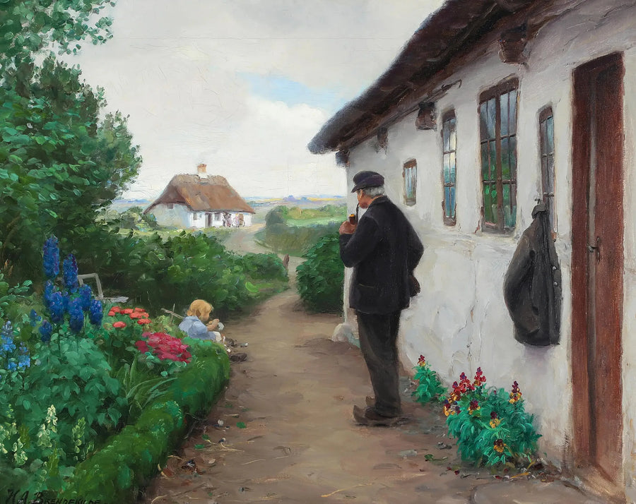 El trabajador de la carretera Chr. Larsen de Jyllinge. - H. A. Brendekilde