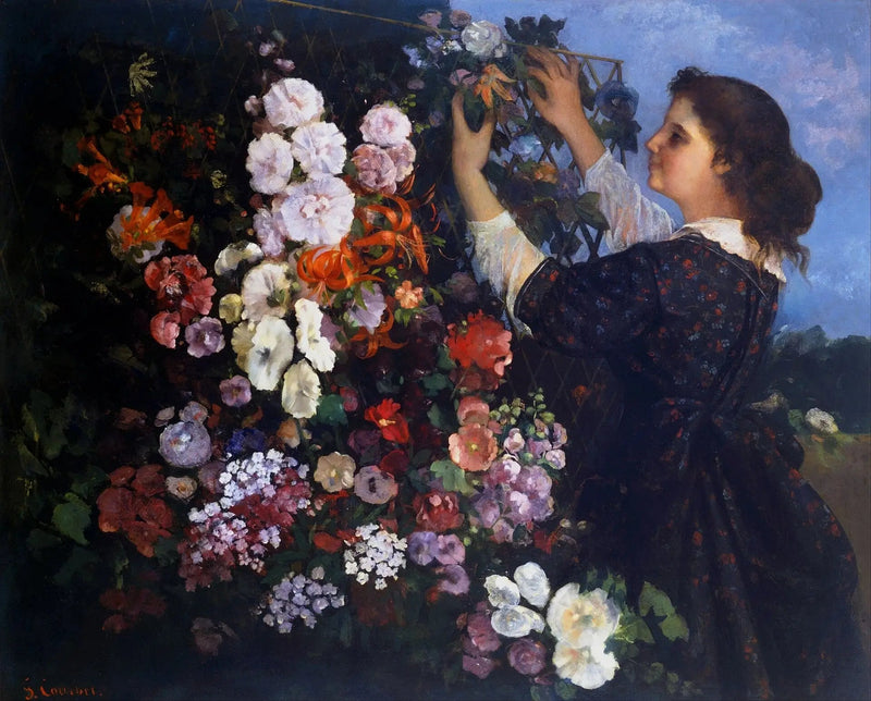 El enrejado - Gustave Courbet