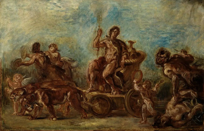 El Triunfo de Baco - Eugène Delacroix