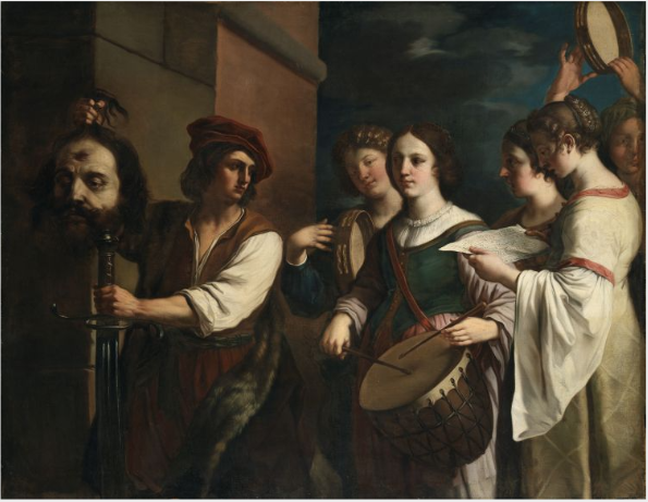 El triunfo de David - Guercino