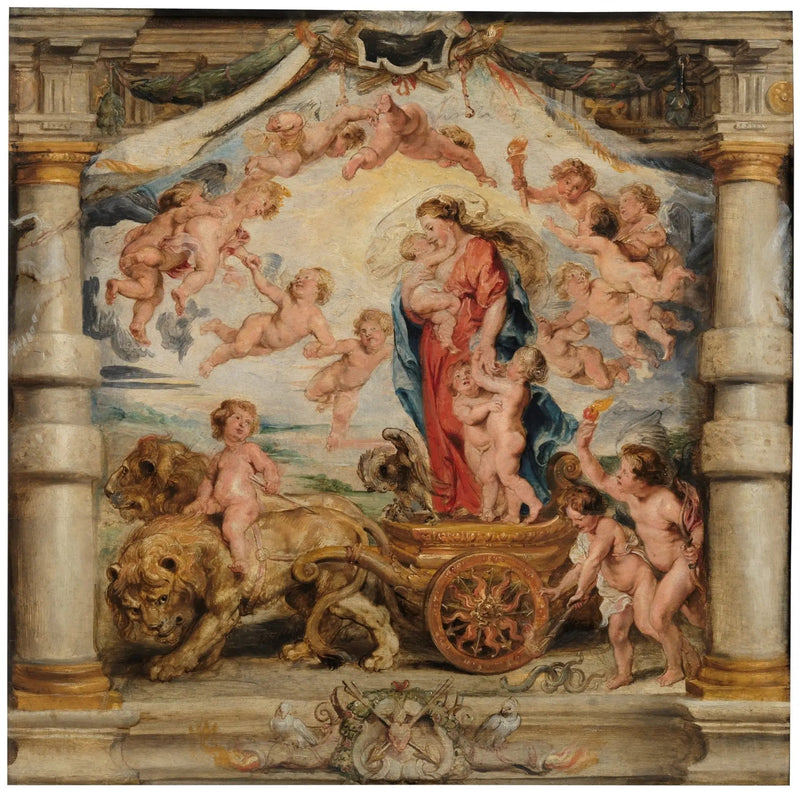 El triunfo del amor divino - Peter Paul Rubens