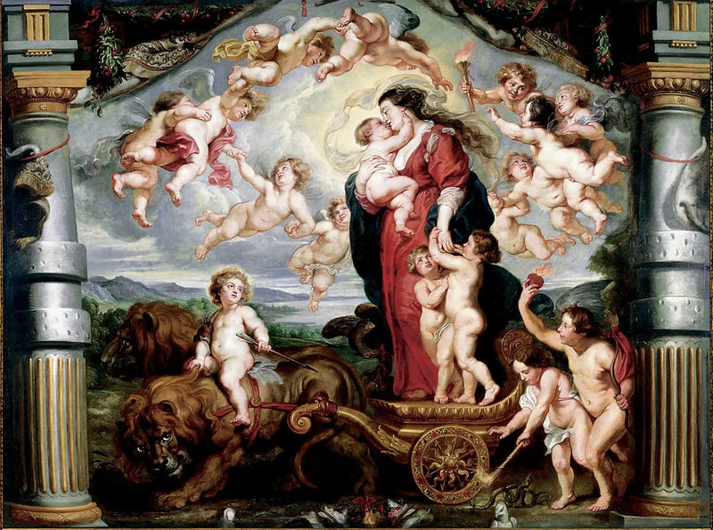 El triunfo del amor divino - Peter Paul Rubens