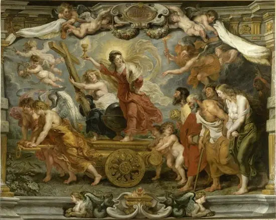 Le triomphe de l'Eucharistie - Peter Paul Rubens image 1 reproduction de peinture à l’huile