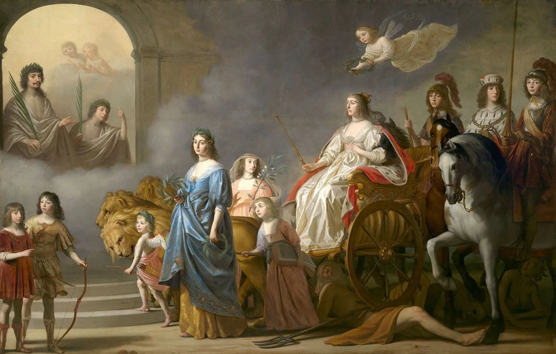 El Triunfo de la Reina de Invierno: Alegoría de la Justicia - Gerrit van Honthorst