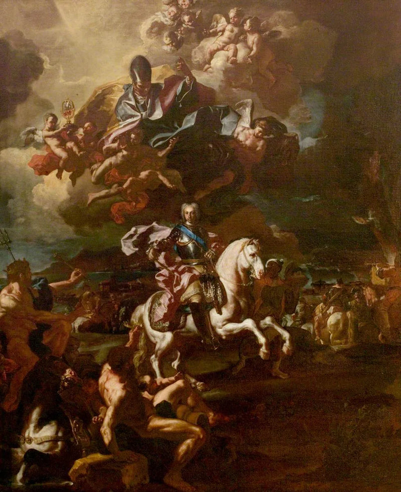 El triunfo del rey Carlos III en la sede de Gaeta - Francesco Solimena